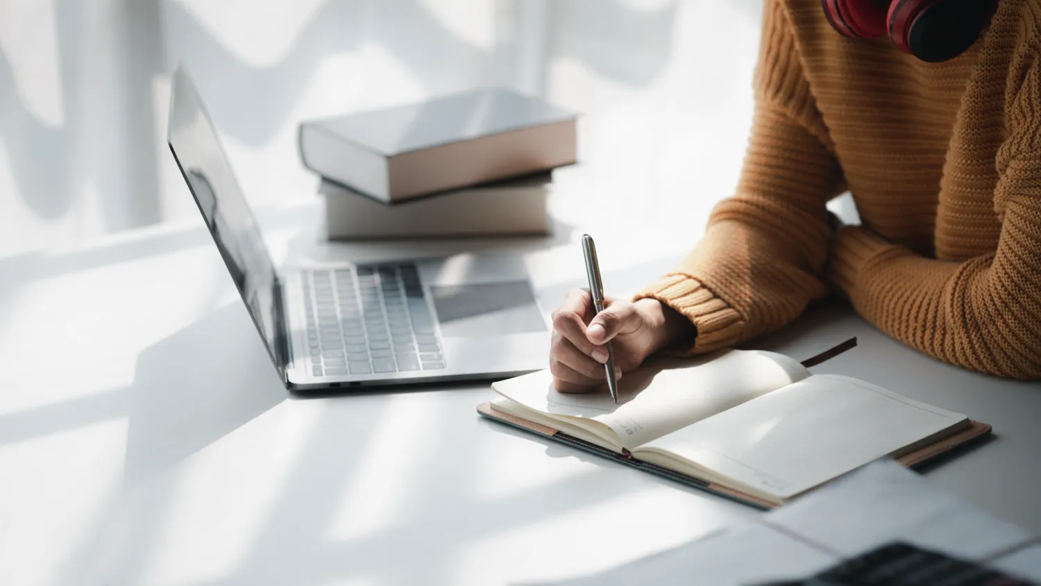 university student studying online